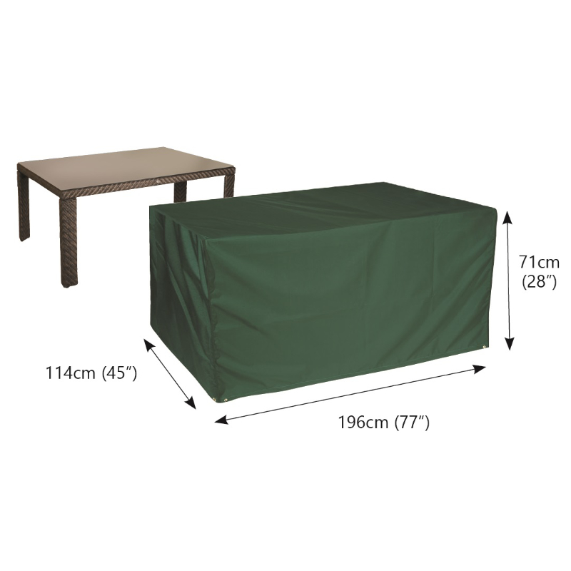 Classic Protector 6000 Rectangular Table Cover - 8 Seat - Green