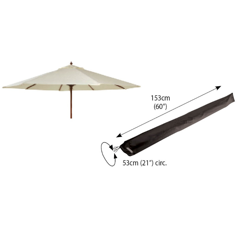 Classic Protector 6000 Large Parasol Cover - Black
