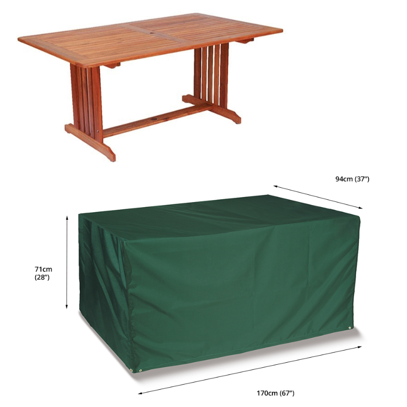 Classic Protector 5000 Rectangular Table Cover - 6 Seat - Green