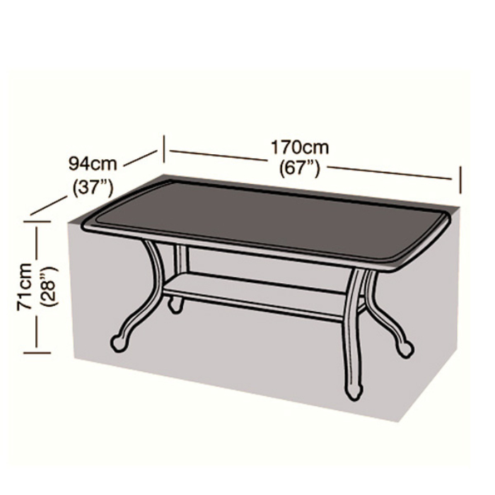 Preserver - 6 Seater Rectangular Table Cover - 170cm