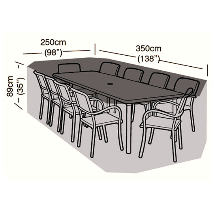 8 Seater Rectangular Patio Set Cover, How To Wash Garden Furniture Covers