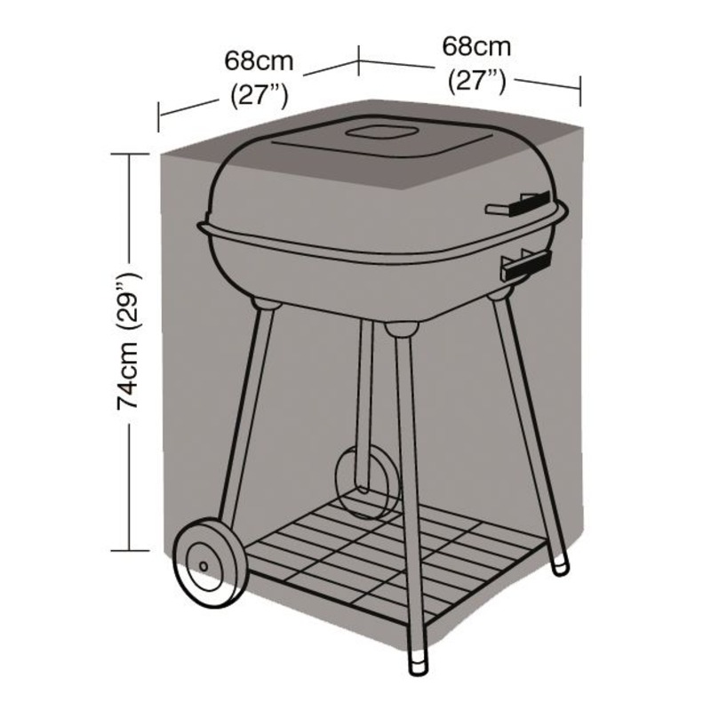 Super Tough Square Barbecue Cover - Green