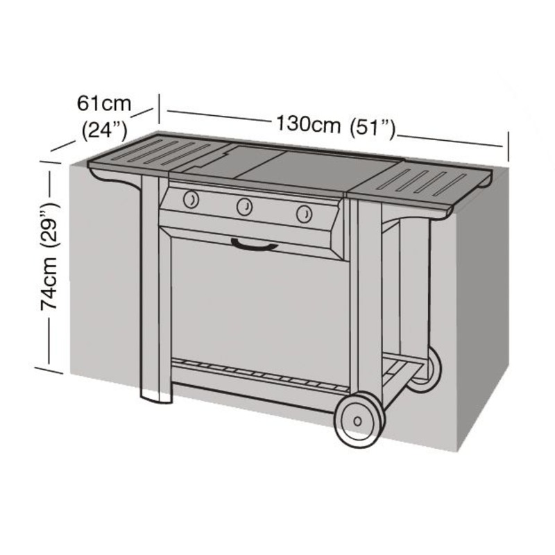 Super Tough Medium Flatbed Barbecue Cover - Green