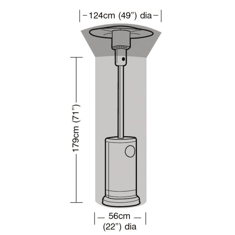 Super Tough Patio Heater Cover - Green