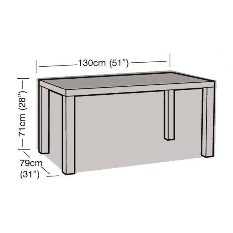 Super Tough 4 Seater Rectangular Table Cover - Green