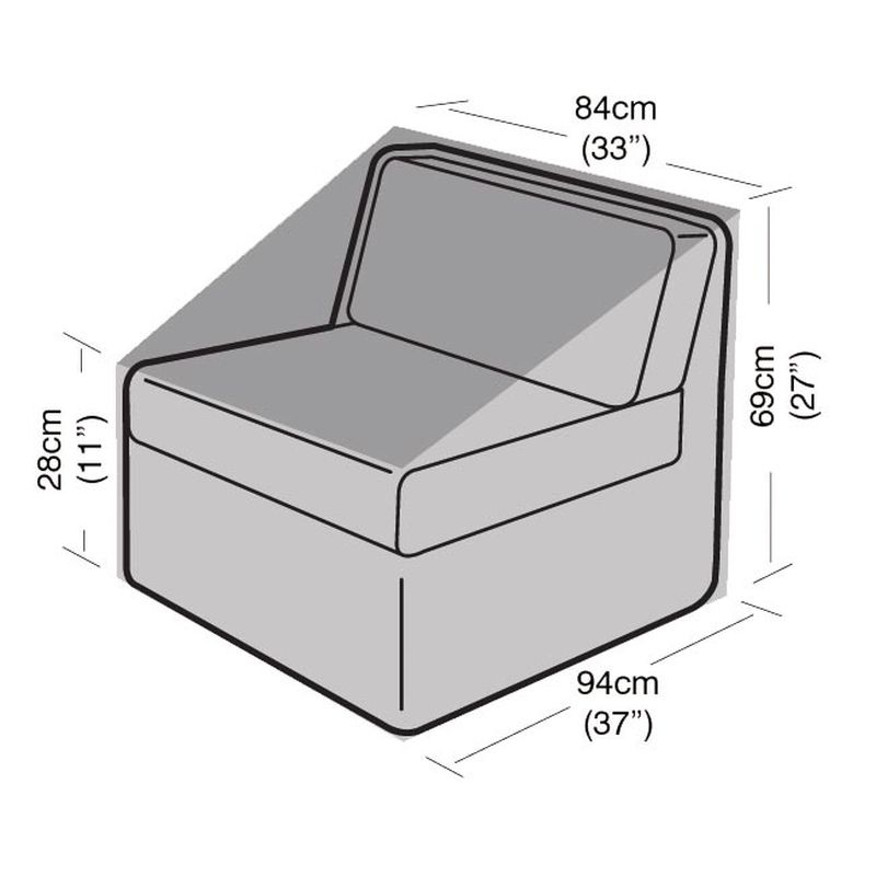 Super Tough Large Centre Unit Cover - Black