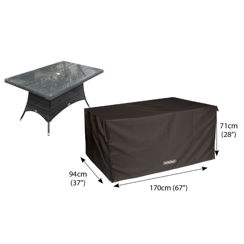 Protector Rectangular Table Cover 6 Seat