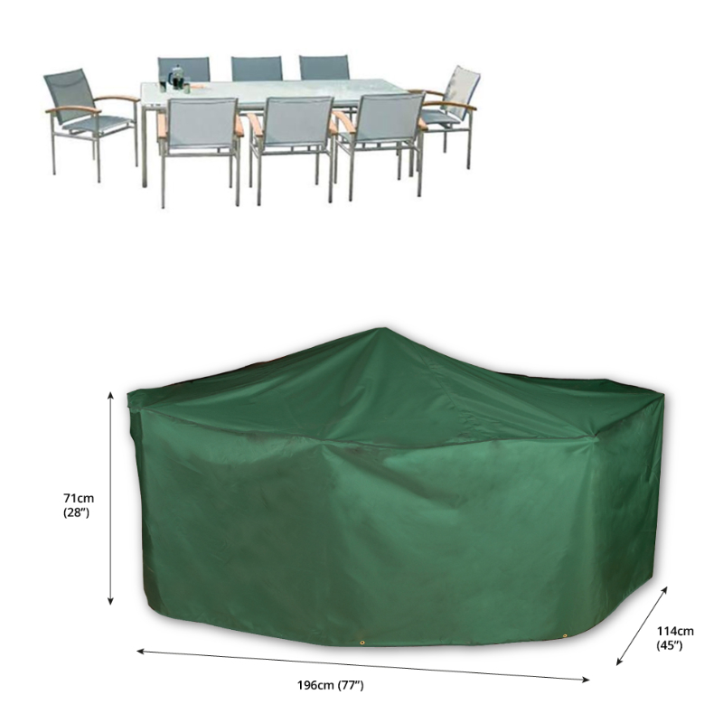 Classic Protector 6000 Rectangular Table Cover 8 Seat Green