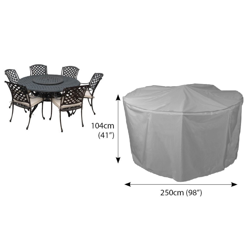 Deluxe 4 Seater Circular Patio Set Cover 163cm