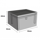 Ultimate Protector 28cm High Coffee Table Cover - Charcoal