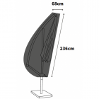 Ultimate Protector 236cm High Cantilever Parasol Cover - Charcoal