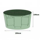 Ultimate Protector 90cm High Circular Patio Set Cover - 6-8 Seat - Green
