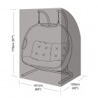 Premium Super Tough Double Hanging Chair Cover - Black
