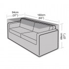 Premium Super Tough 2 Seater Large Sofa Cover - Black