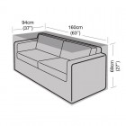 Super Tough 2 Seater Large Sofa Cover - Black