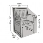 Super Tough Armchair Cover - Black