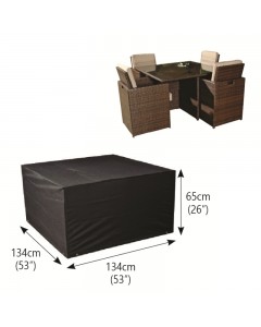 Classic Protector 6000 Modular 4 Seater Cube Set Cover Extra Large - Black