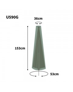 Ultimate Protector Parasol Cover - Small - Green