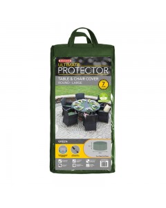 Ultimate Protector Circular Patio Set Cover - 6-8 Seat - Green