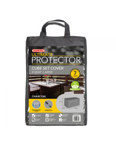 Ultimate Protector 4 Seater Cube Set Cover - Extra Large - Charcoal