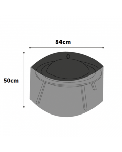 Ultimate Protector Large Round Fire Pit Cover - Charcoal