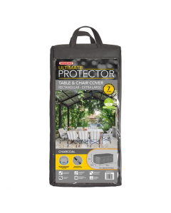 Ultimate Protector Rectangular Patio Set Cover - 8-10 Seat - Charcoal