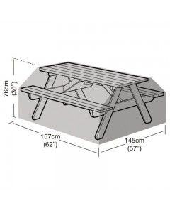 Super Tough 7 Seater Picnic Table Cover - Green