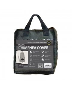 Premium Super Tough Medium Chimenea Cover - Black