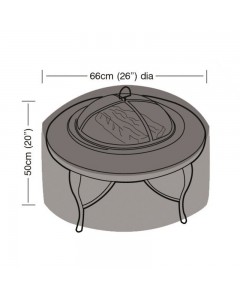 Premium Super Tough Small Firepit Cover - Black