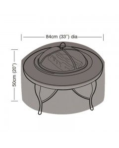 Premium Super Tough Large Firepit Cover - Black