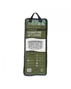 Premium Super Tough 8 Seater Round Furniture Set Cover - Green