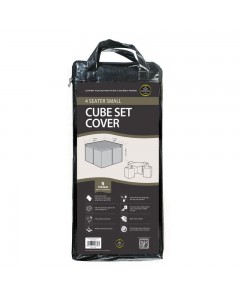 Super Tough 4 Seater Small Cube Set Cover - Black