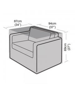 Super Tough Small Armchair Cover - Black