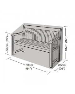 Super Tough 3 Seater Bench Cover - Black
