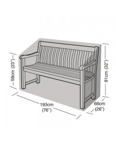Super Tough 3-4 Seater Bench Cover - Black