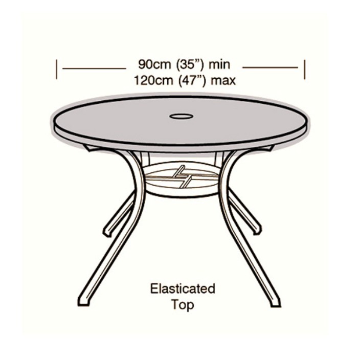 6 Seater Circular Table Top Cover 90cm, Table Top Protectors Round